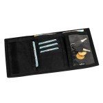 VIAGGI Unisex Travel Card Holder - Black